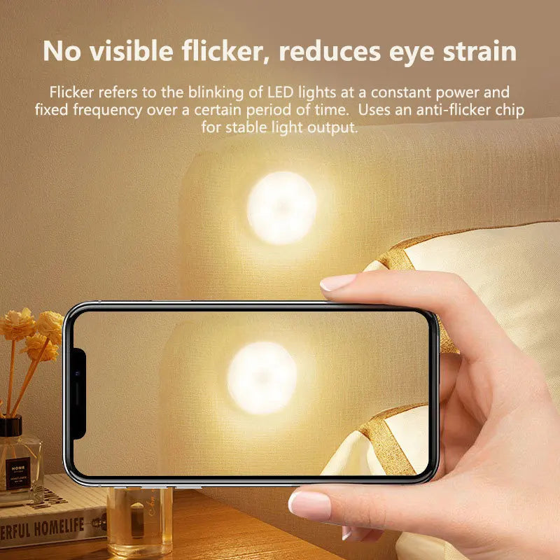 Luz LED Inteligente con Sensor de Movimiento USB Recargable