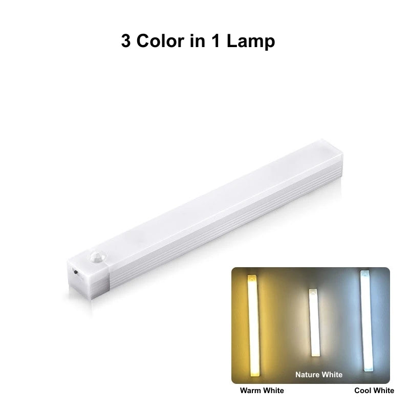 Barra LED Inteligente con Sensor de Movimiento USB Recargable