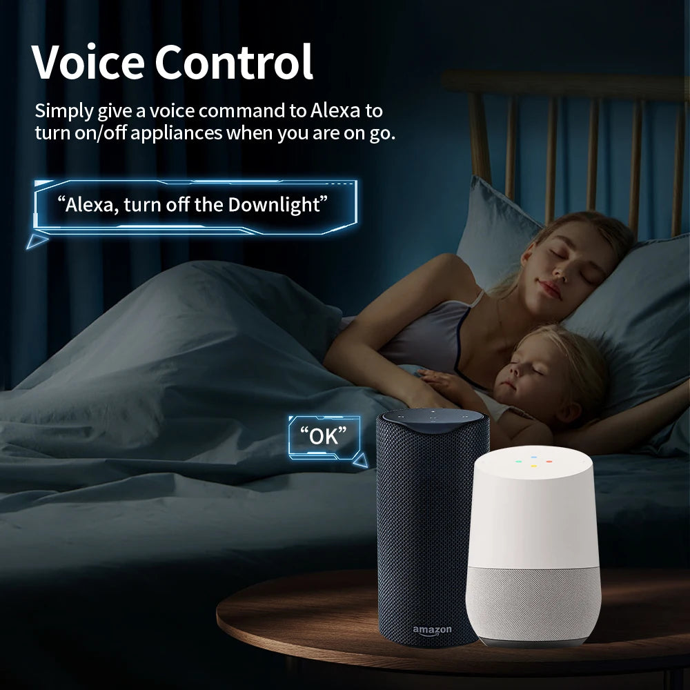 Enchufe Inteligente WiFi con Monitor de Consumo Compatible con Alexa y Google Home